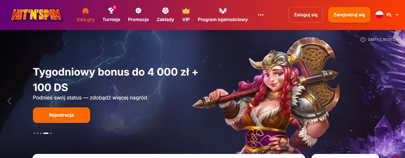 Hlavní stránka Hitnspin Casino